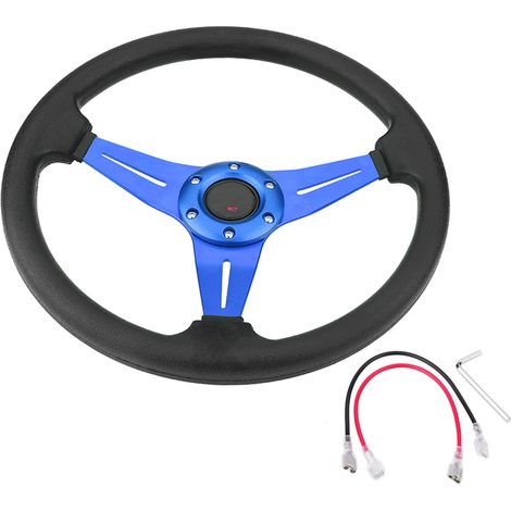 Volant de voiture en polyuréthane de 14 pouces avec cadre décoratif (1/5)