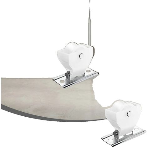 Ruedas para poleas de cortinas, material plástico, 3 cm de largo, aptas para estores romanos, mecanismo de deslizamiento estable, kit de fácil montaje. (1/5)