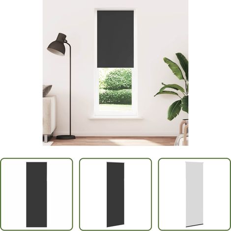 Sichtschutz -  Verdunkelungsrollo Schwarz 70x210 cm Stoffbreite 65,7 cm (1/5)
