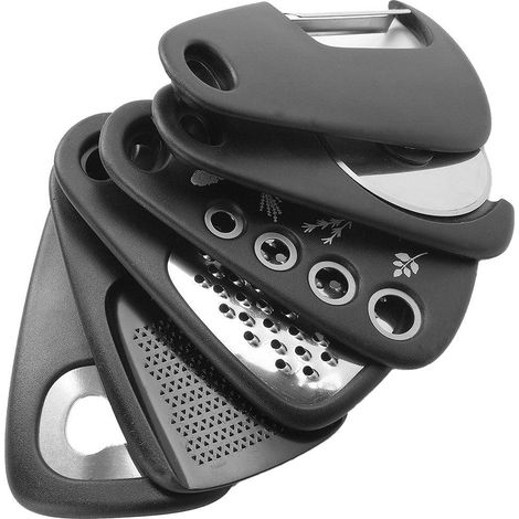 Ensemble de 6 ustensiles de cuisine empilables et peu encombrants en acier inoxydable 430 (1/5)