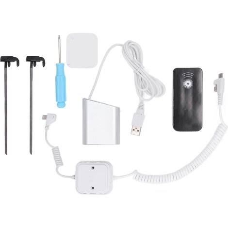 Support antivol avec griffes, alarme 95‑120dB, fonction recharge pour téléphones et tablettes iOS. (1/5)