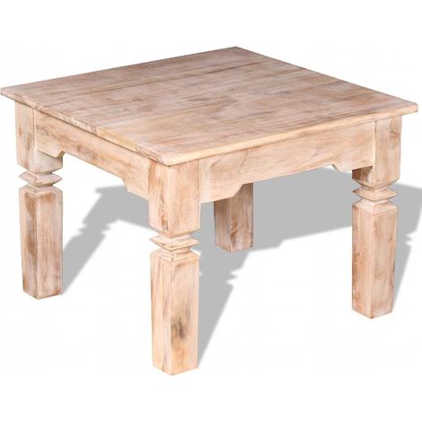 vidaXL Mesa de centro de madera de acacia 60x60x45 cm (1/5)