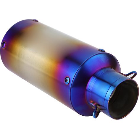 Échappement moto acier inoxydable 51mm embout arrière bleu pour Kawasaki Z650 (1/5)