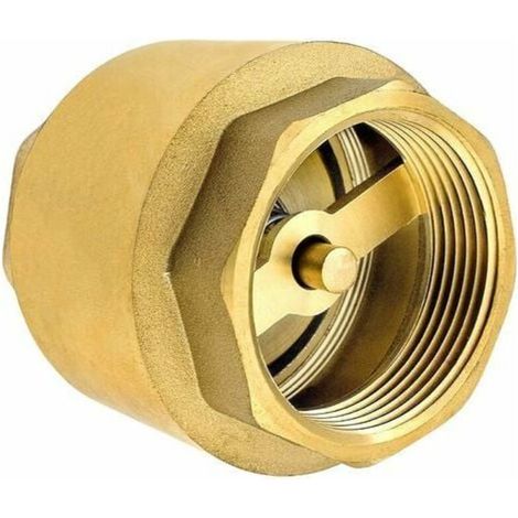 Clapet anti-retour 1/2 pouce en laiton – Résistant à la corrosion – Filetage BSP – Pour systèmes de plomberie – Écoulement unidirectionnel