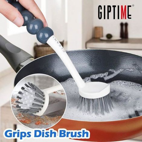 Brosse De Cuisine - Avec Grattoir - Poils Rigides - Pour Nettoyage Cuisine Sol Piscine - Lot De 4 (1/4)