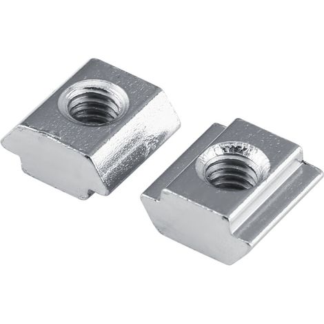 Écrou coulissant à rainure en T pour profilés aluminium, compatible EU20 M4 (1/2)