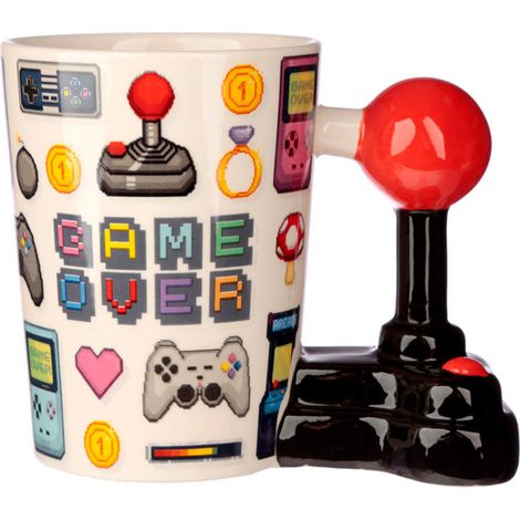 Taza asa 3D Joystick Pixel Game Over