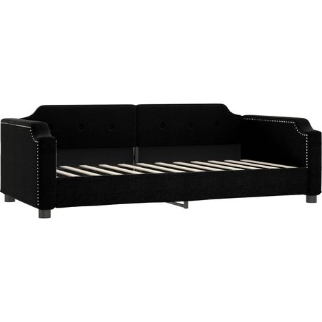 Maison Exclusive - Tagesbett Schwarz 90x190 cm Stoff (1/5)
