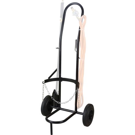 Chariot diable pour bouteille de gaz – Charge max 130kg – Roues 200mm – Pour travaux de désherbage et chantiers