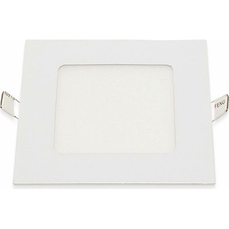 OPTONICA LED-Einbauleuchte 2614, 6 W, 440 lm, 6000K, eckig, 95 RA, weiß