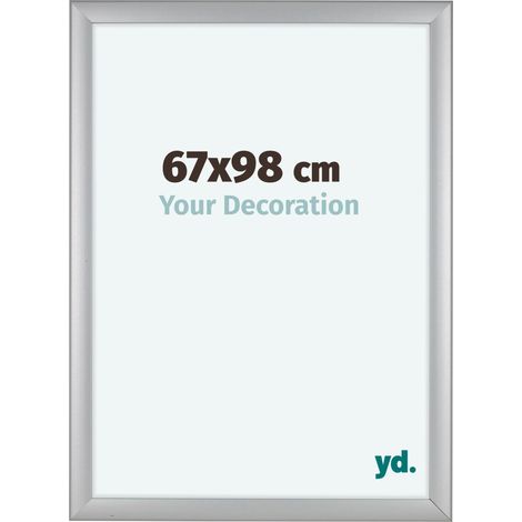 yd. - Cadre photo 67x98 - Argent Mat - MDF - Como (1/5)