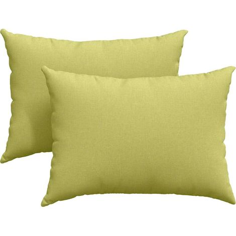 Maison Exclusive - Cuscini da Divano 2 pcs Verde chiaro 70 x 50 cm Tessuto