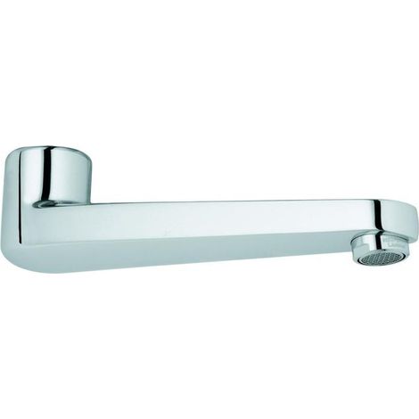 Grohe Gussauslauf Chrom, Länge 177mm, schwenkbar und arretierbar, Laminarstrahlregler 9l/min