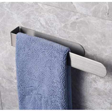Porte Serviette Salle de Bain sans Percage, zone 30cm Porte Serviette Adhesif, Porte-Serviettes de Salle de Bain avec 304 Acier Inoxydable (1/5)