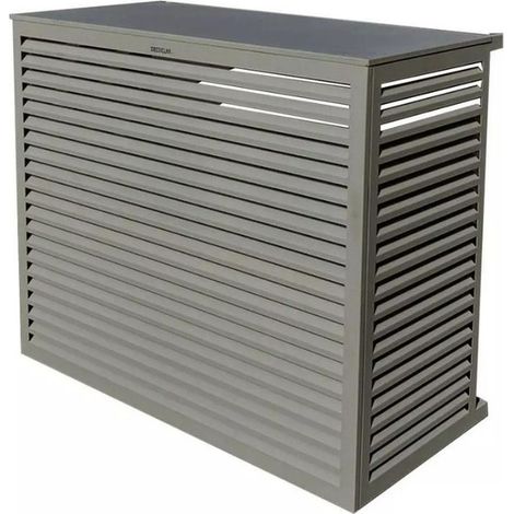 DECOCLIM - Cache unité extérieure en aluminium gris poussière taille XL - 23AXL7037