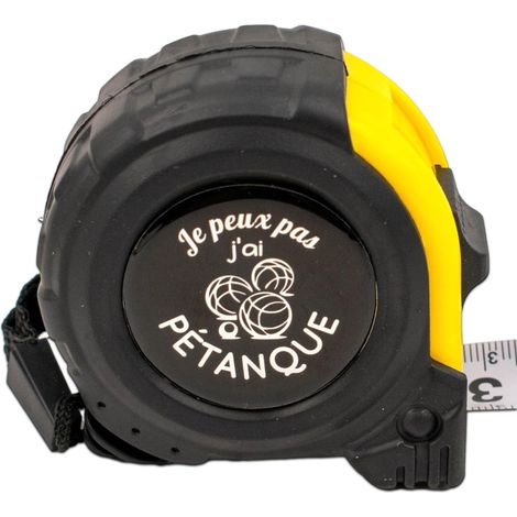Mètre ruban pour homme cadeau pétanque - cadeau parrain idée cadeau homme - cadeaux papa accessoire hommes - mètre pliant cadeaux gadget - papi anniversaire Noël (1/5)