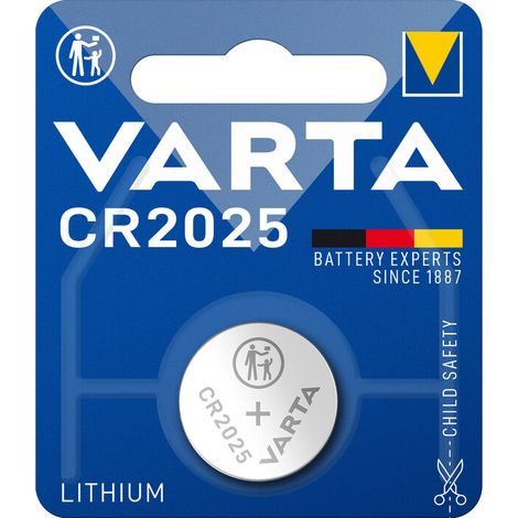 VARTA BATTERIA A BOTTONE CR2025 LITIO  BL 1 PZ Q.TA 10