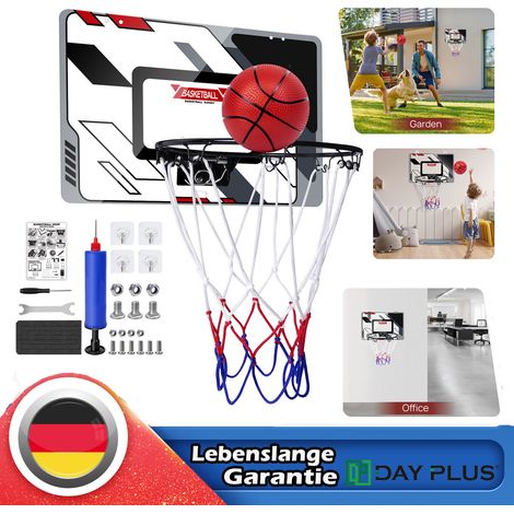 Basketball Set mit Netz Kinder-Basketballkorb-Set Portable Handpumpe Hängen (1/5)