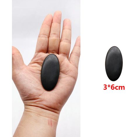 Coffret de massage aux pierres chaudes (1/7 pièces) - Boîte chauffante pour soulager le stress et les douleurs dorsales - Pierres de massage rondes en lave de basalte  01805-AquaForge