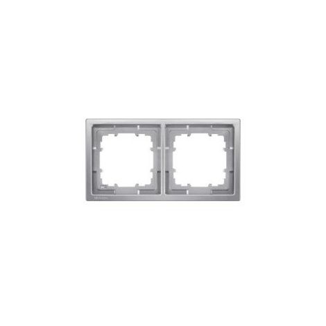 Cadre 2 éléments Siemens Delta Style METAL PLATINUM 5TG13221 (1/3)