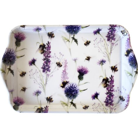 Mini plateau vide poche rectangulaire abeilles et chardons (1/3)
