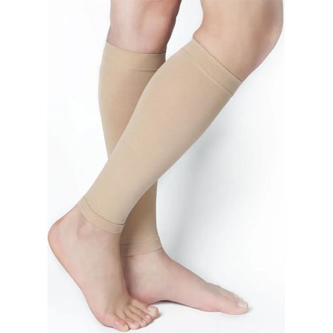 Due paia di calze a compressione senza piede, calze sportive a compressione, unisex, traspiranti e ultrasottili per l'estate.