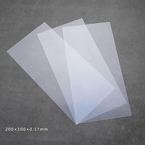 Feuille de protection transparente en plastique souple pour loisirs créatifs, haute transmittance, scellage (1/4)
