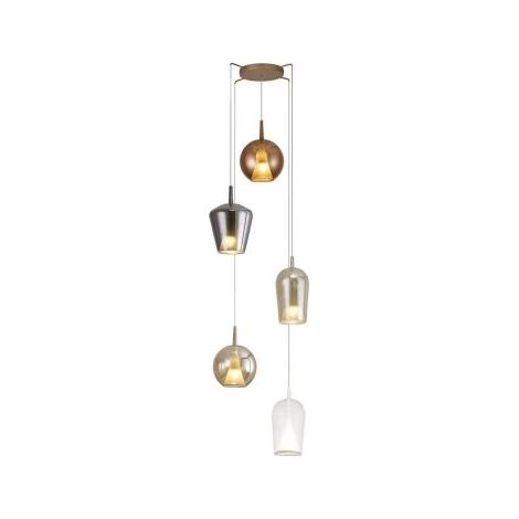 Mantra Lámpara de techo Colgante de cristal Elsa con 5 Luces (1/3)