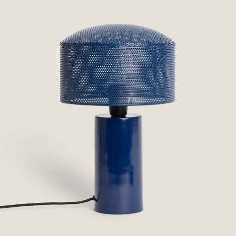 Lámpara de Mesa Metal Kondavil Azul