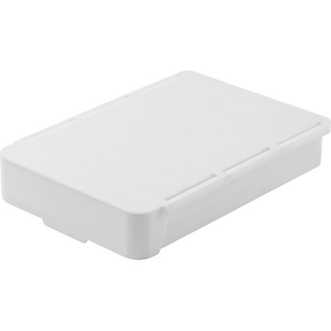 Sac de rangement blanc, invisible et auto-adhésif pour tiroir de bureau, qui peut être fixé au fond des tiroirs coulissants (1/5)