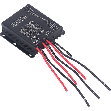 Contrôleur de charge solaire MPPT intelligent 12V avec pilote LED pas à pas (Réf. fournisseur SR-DM60-W, vendu avec 10132203474) (1/5)