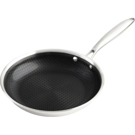 Premium Antihaft Induktion Wabenpfanne PFAS-frei - 24 cm - Keramik Bratpfanne kratzfest mit Alukern und Keramikbeschichtung