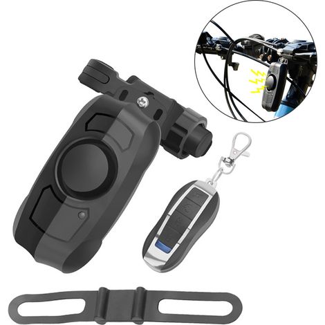 Alarme antivol sans fil USB rechargeable à détection de vibrations pour vélo moto porte fenêtre (1/5)