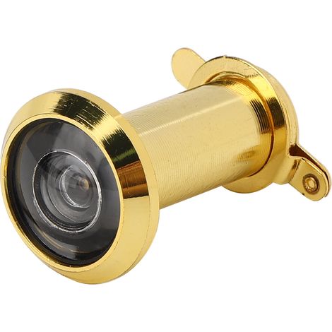 2 Stück 220 Grad Sichtwinkel Türspion mit Diebstahlschutz für den Haushalt mit Rückabdeckung für mehr Sicherheit im Haus (16 mm Gold) (1/5)