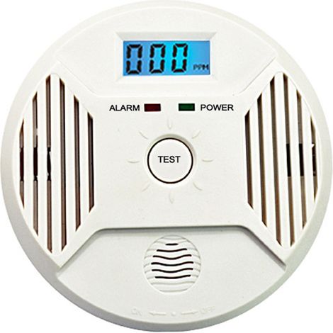 Kohlenmonoxid-Warnmelder mit LCD-Anzeige (Batterien nicht enthalten) – ideal für Keller, Küche und Reisen. (1/5)