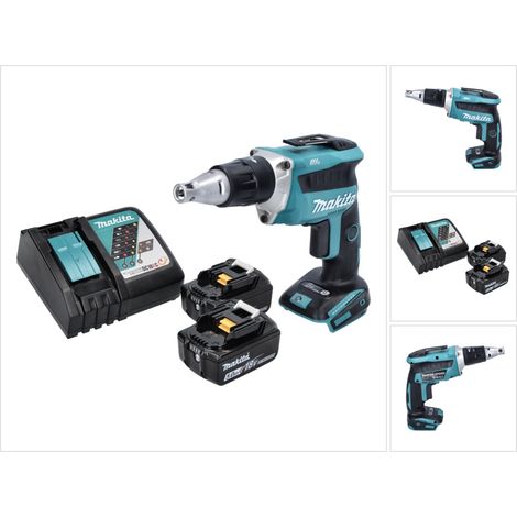 Makita DFS 452 RT Akku Schnellbauschrauber 18 V Brushless + 2x Akku 5,0 Ah + Ladegerät