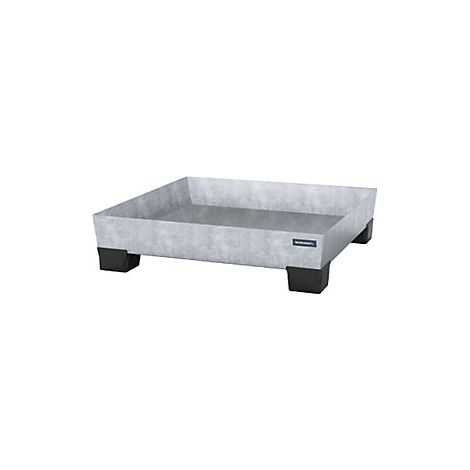 Cubeta colectora de acero con patas de plástico  L x A x H 1240