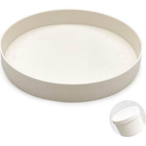 Bouchon d'Égout en PVC - Bouchon de Conduite d'Eau de 110 mm de Diamètre pour Tuyau d'Égout, Blanc, PVC, 20 grams, 5.5 centimeters, 6 centimeters, DN 110, Zaślepka DN 110, 110mm, 1 sztuki (1/5)