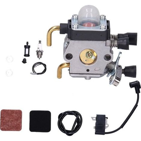 Vergaser Set aus Aluminium, Zündspule und Kraftstofffilter für STIHL FS80R FS85 FS80 HS80 HT75 HS75 HS85 KM85 . (1/5)