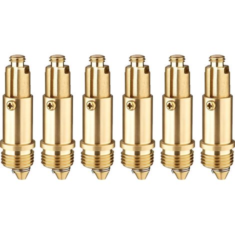 6PCS Vanne de vidange escamotable, Pop up Boulon en Laiton pour bonde baignoire et bonde de lavabo,Pop Up pour salle de bain et cuisine (1/4)