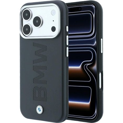 Coque arrière BMW pour Apple iPhone 17 Pro, iPhone 18 Pro grise, 1 pièce. (1/5)