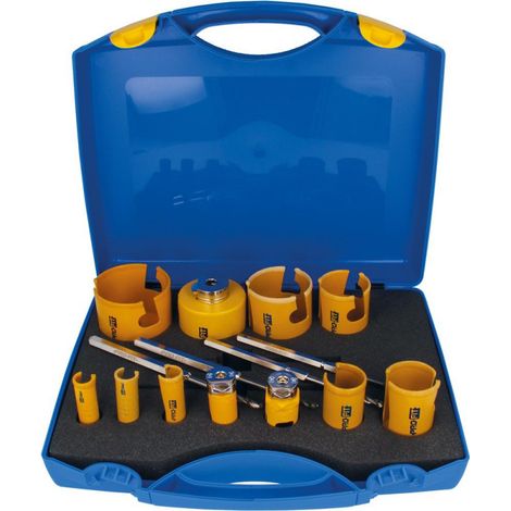 FP – Coffret de 10 scies cloche HM Ø 22-76mm – Système Click & Drill – Pour bois, béton, plâtre – Durée de vie 10x supérieure - 10-unit