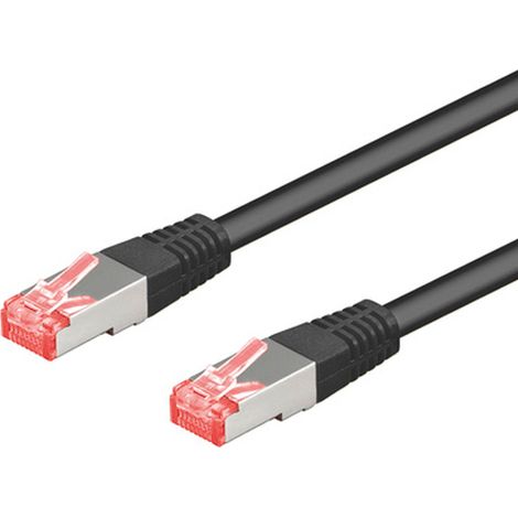 Unbekannt CAT 6-025 SSTP PIMF NEGRO 0,25 m