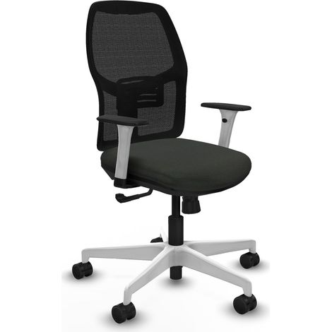 Chaise de bureau piqueras y crespo Alfera blanc support lombaire réglable (1/2)