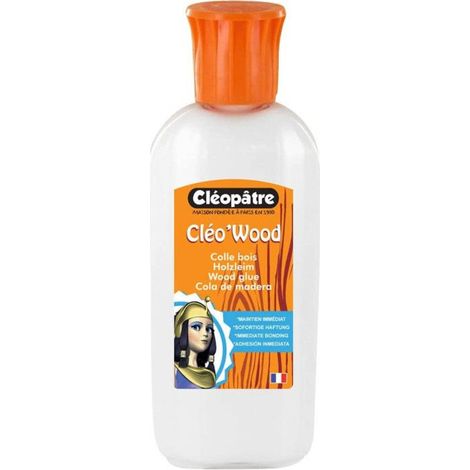 Colle - CLEOPATRE - Cléo'Wood - 100 g - Adhérence durable - Embout de précision