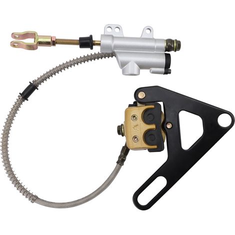 Foot brake assembly compatible with Apollo 110cc and 125cc all-terrain vehicles/ATVs/quads parts for converting the rear brake. (1/5)