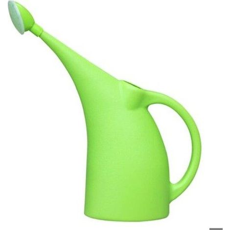 Arrosoir plastique 2L - Capacité 2 litres - Buse amovible - Poignée confortable - Matériau résistant - Vert (1/5)