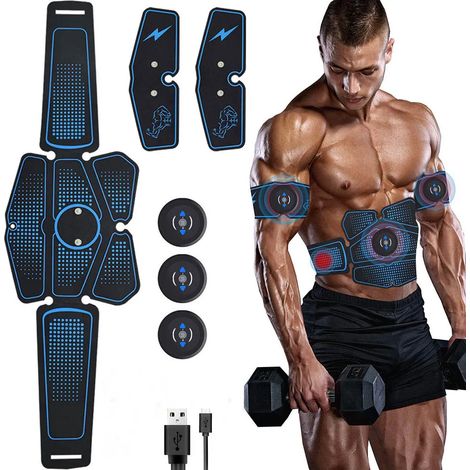 EMS 2022 Bauchmuskel-Elektrostimulationsgerät für Heimfitness und Muskelaufbau. USB-aufladbar. (1/3)