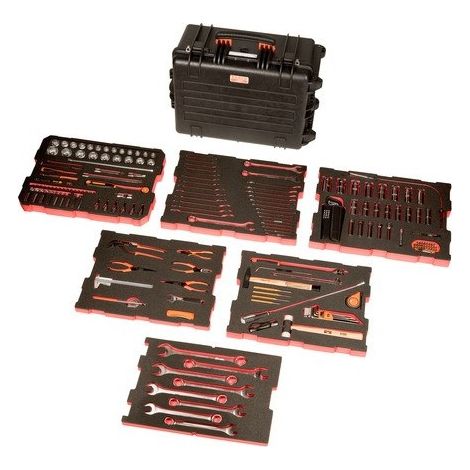BAHCO - Jeu d'outils MRO dans mallette rigide à usage intensif - 195 pcs