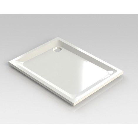 Nemo Spring Horus receveur de douche acrylique 120x90x4.5cm évacuation D90 blanc sans jeu de pieds épaisseur 4 mm